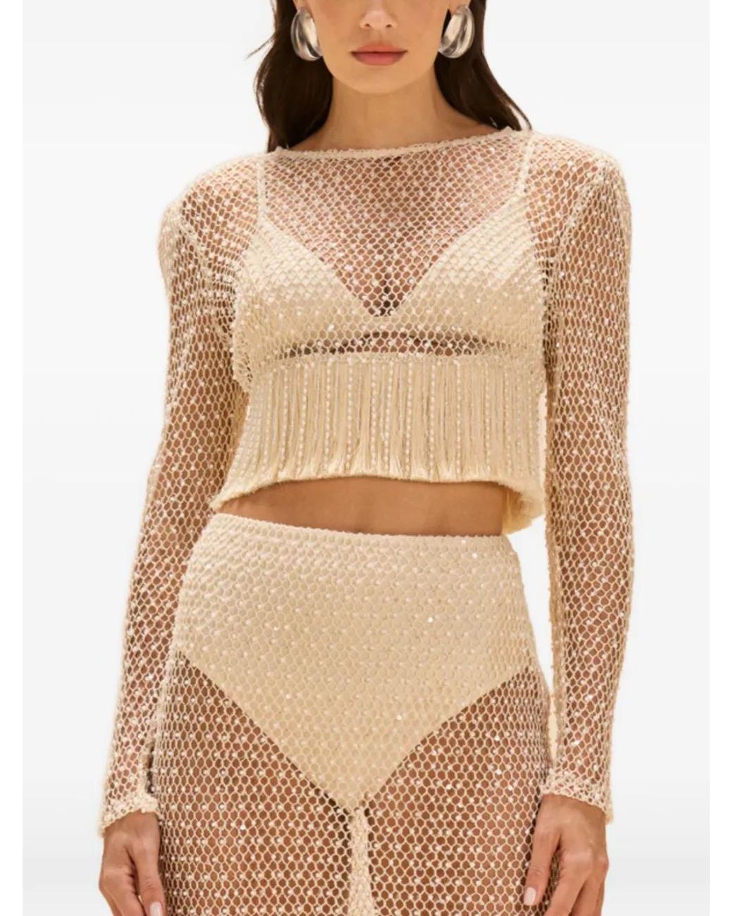 PATBO White Blouse En Crochet Bloom