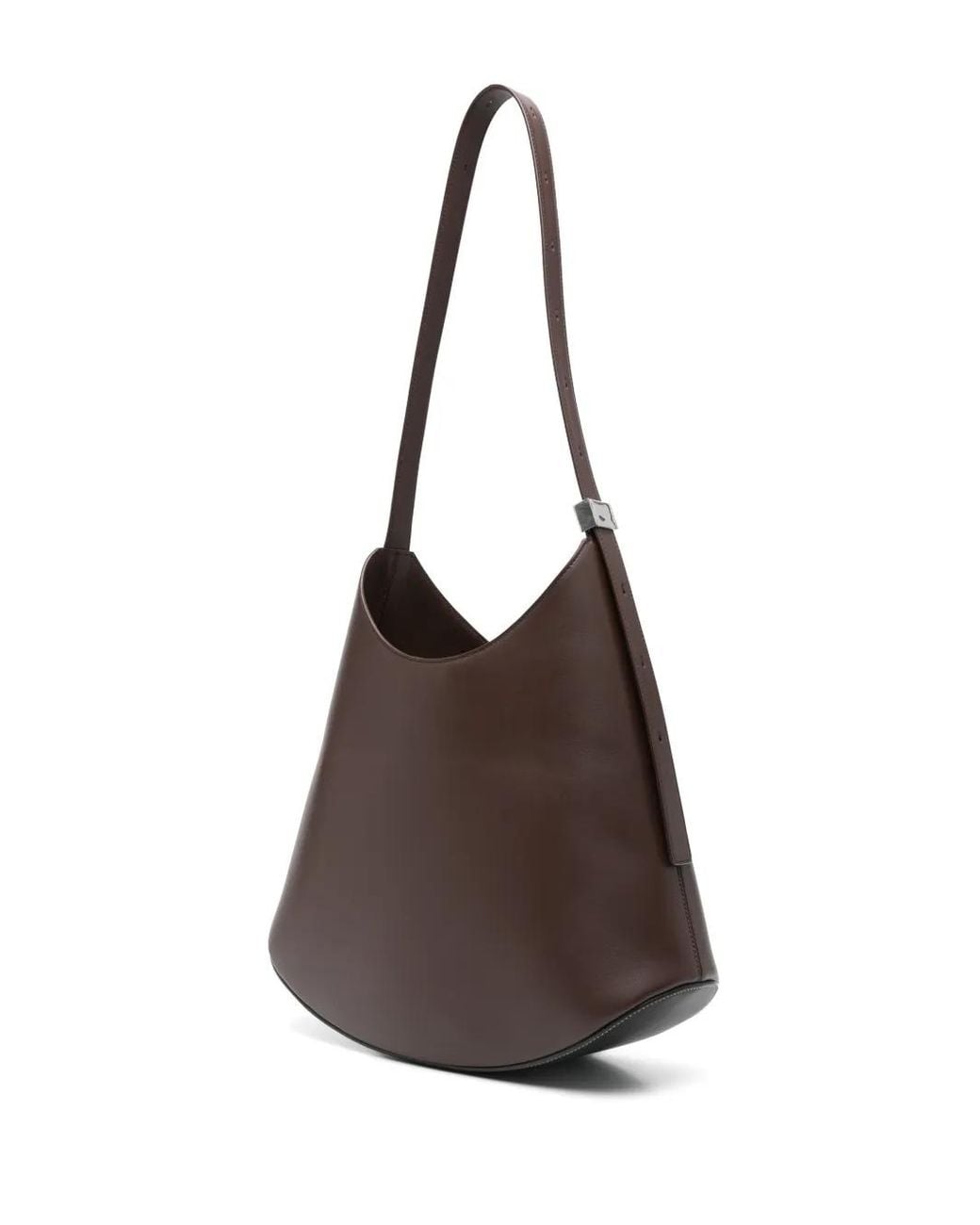 Jil Sander Brown Medium Eldorado Shoulder Bag
