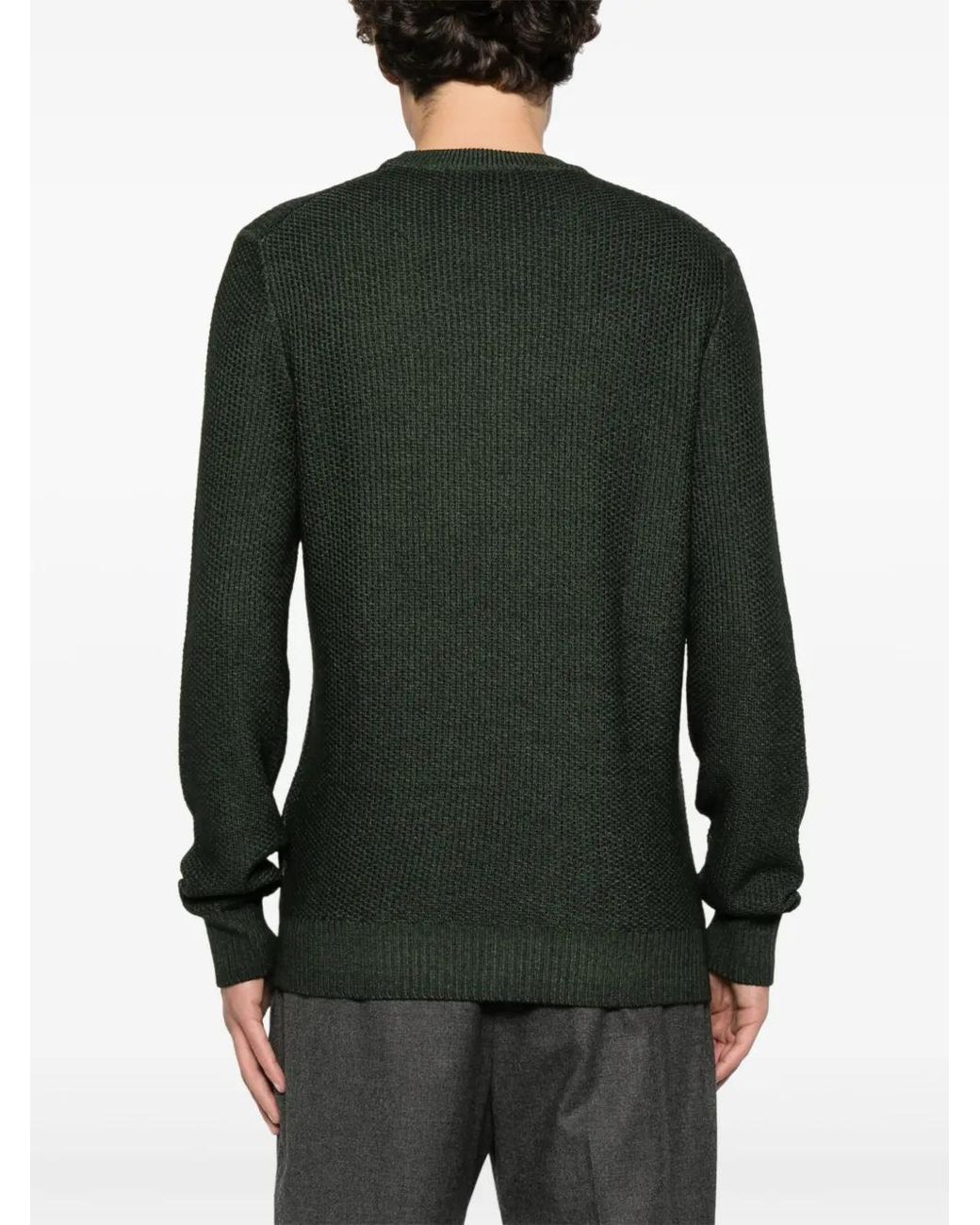 Tagliatore Green Virgin Wool Jumper for men