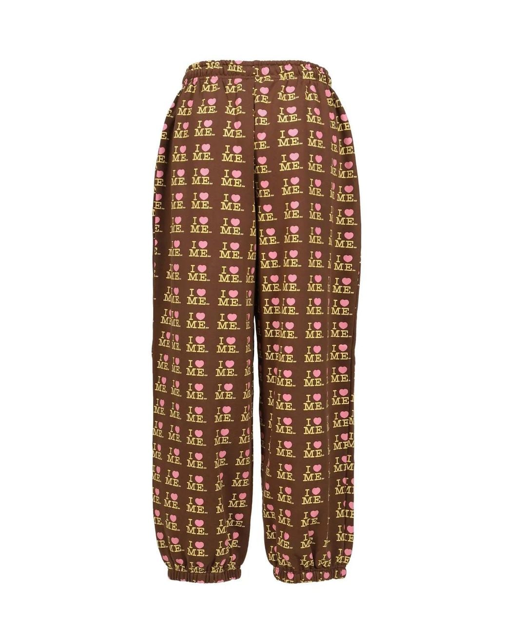 Ashley Williams Brown I Heart Me Track Pants