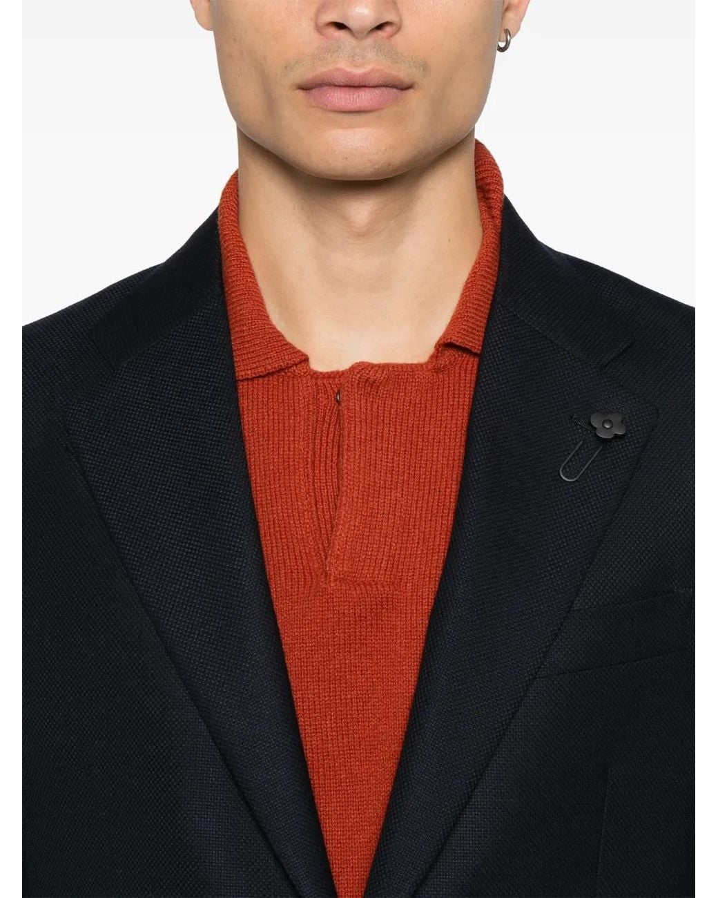 Lardini Black Wool Blazer for men