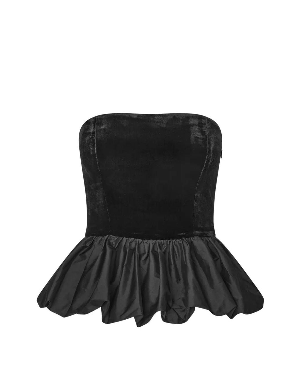 ROTATE BIRGER CHRISTENSEN Black Blouse En Velours
