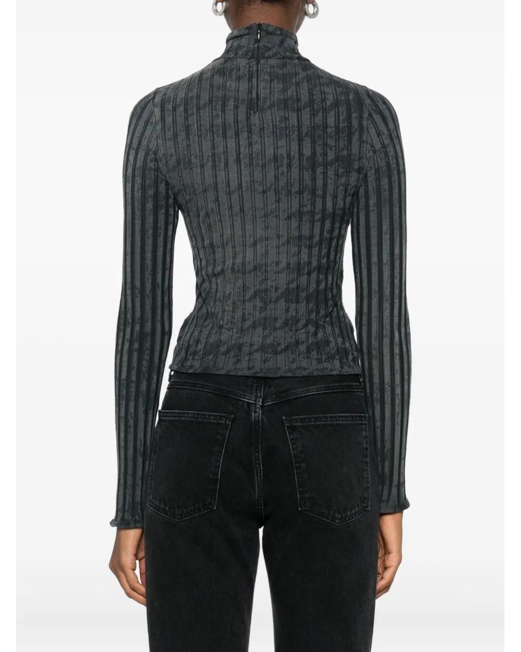 DIESEL Gray Long Sleeve T-Shirts