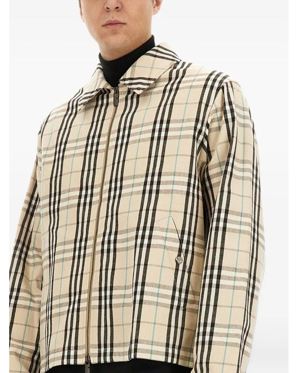 Burberry White Vintage Check Jacket for men
