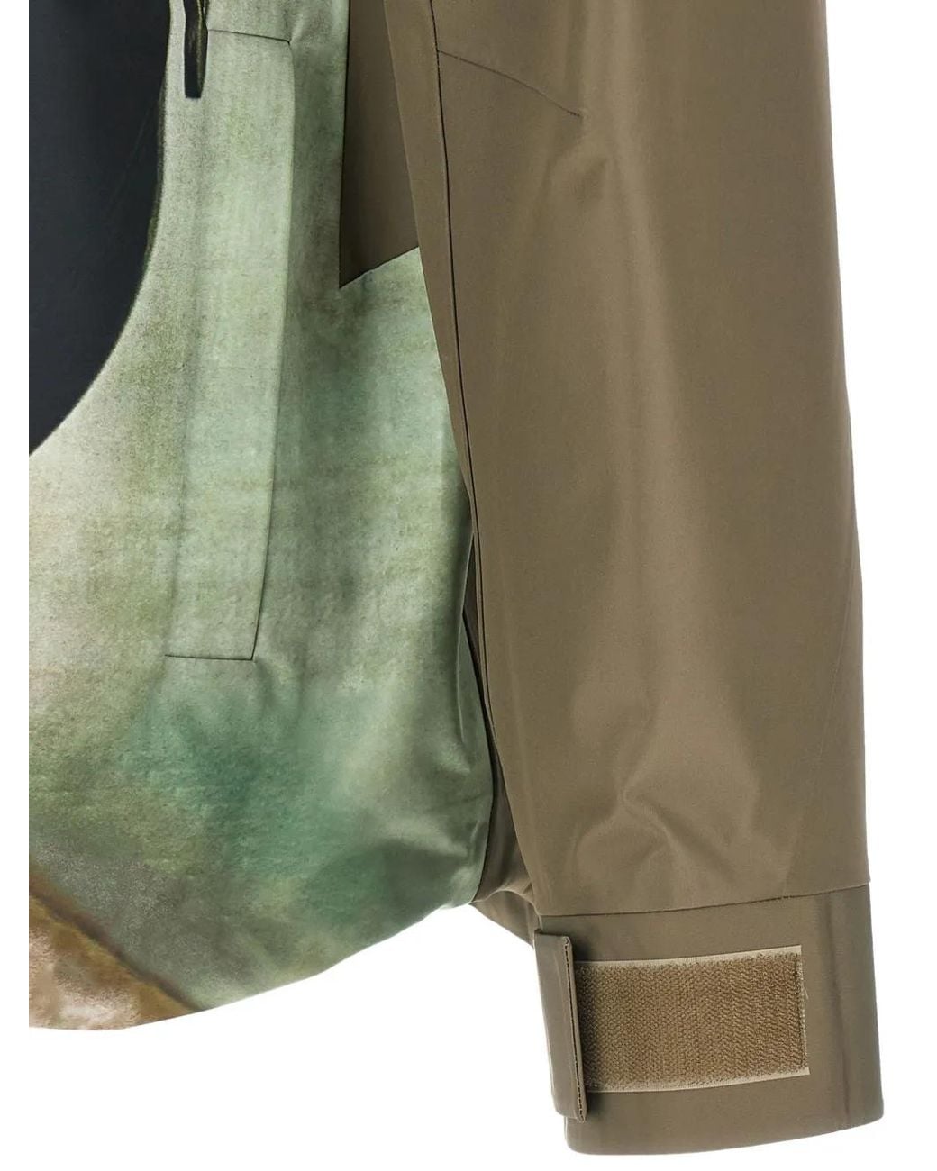 Undercover Green Graphic-Print Hooded Jacket for men