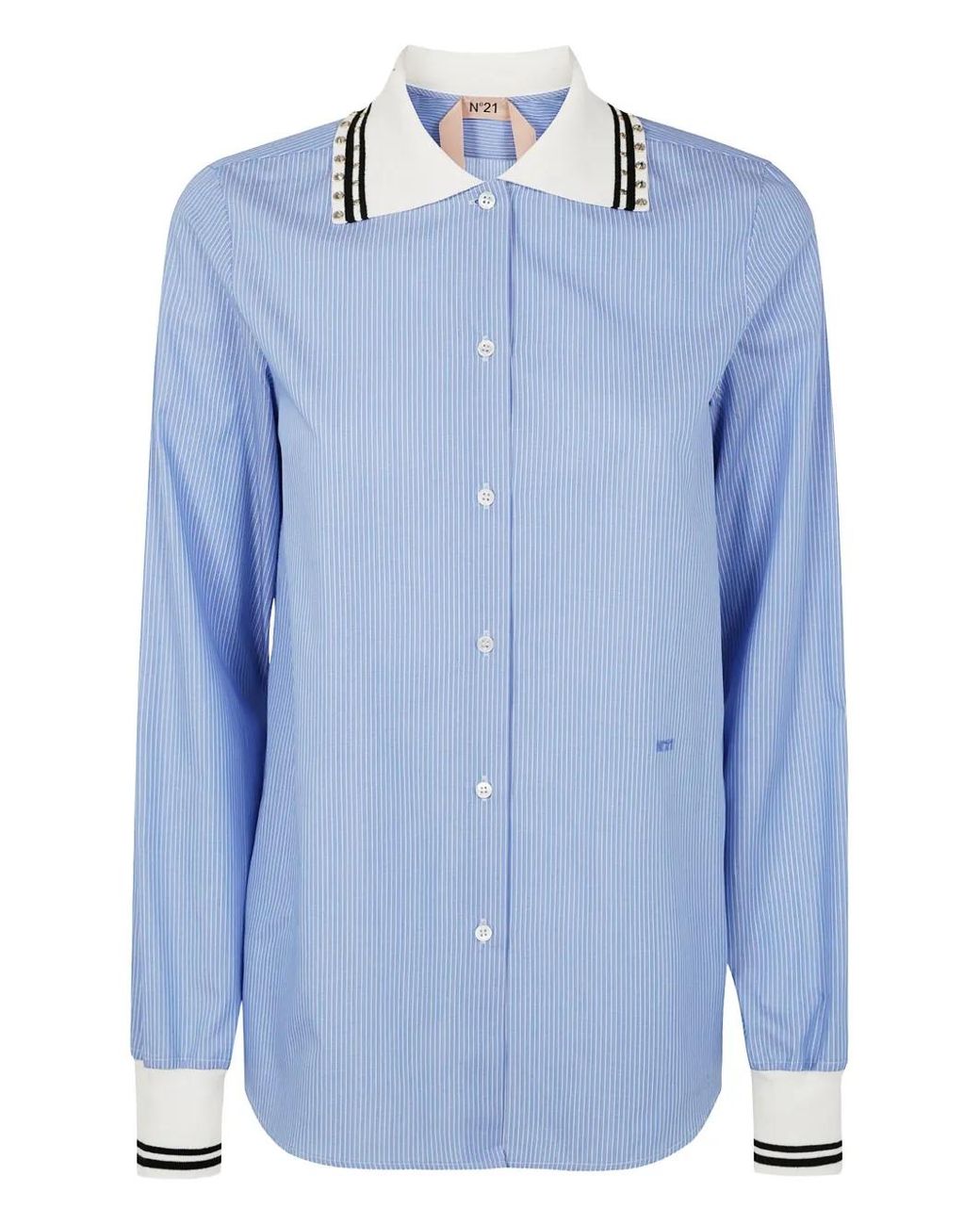 Camicia Di Cotone di N°21 in Blue