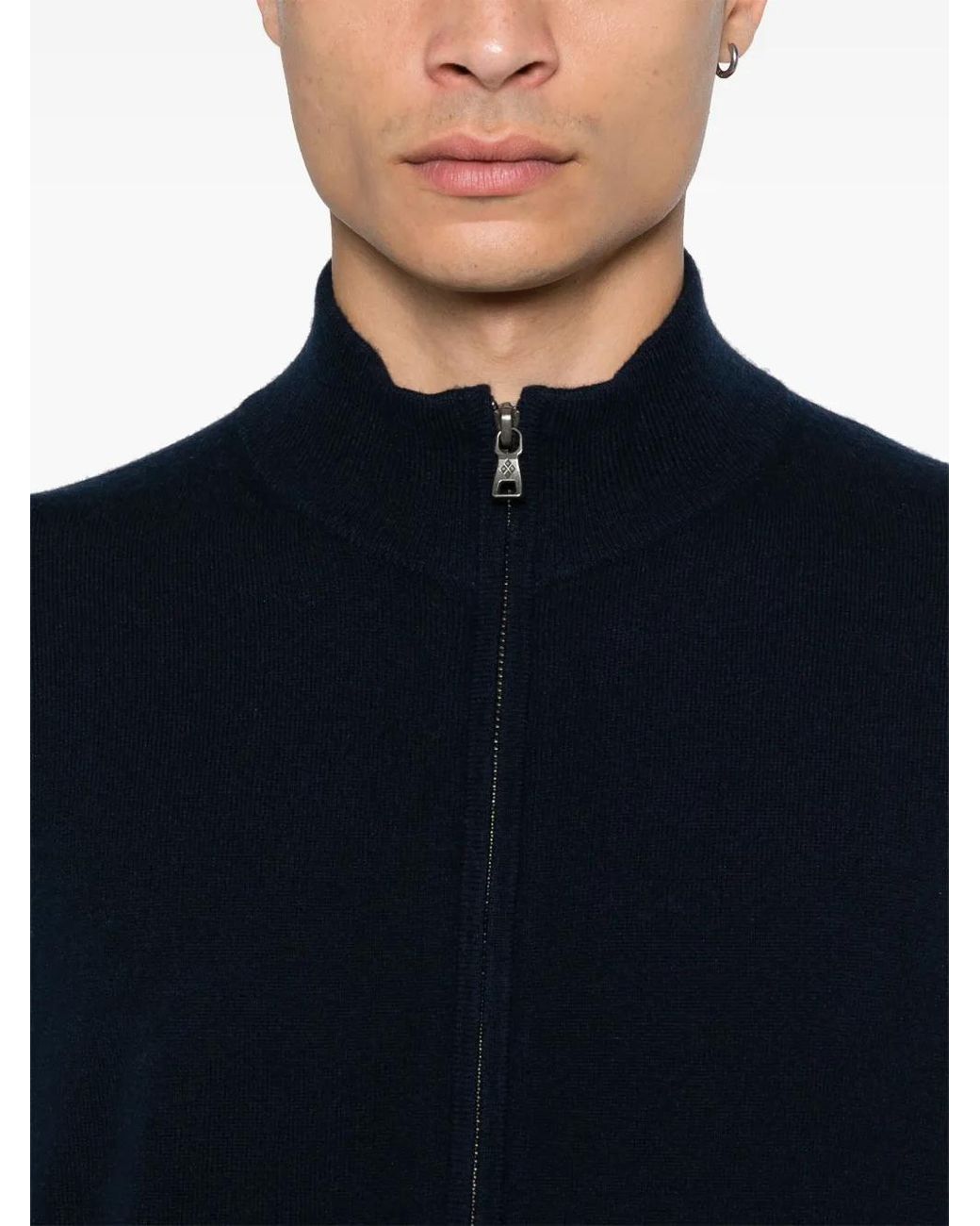 Ballantyne Blue Zip-Up Cardigan for men