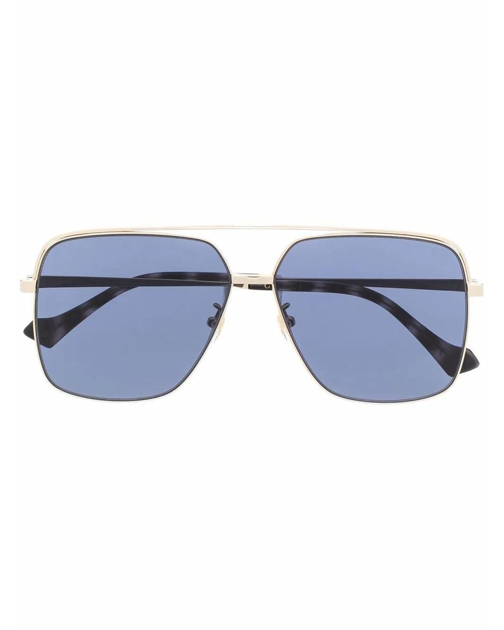 Gucci Getönte Pilotenbrille in Blue für Herren