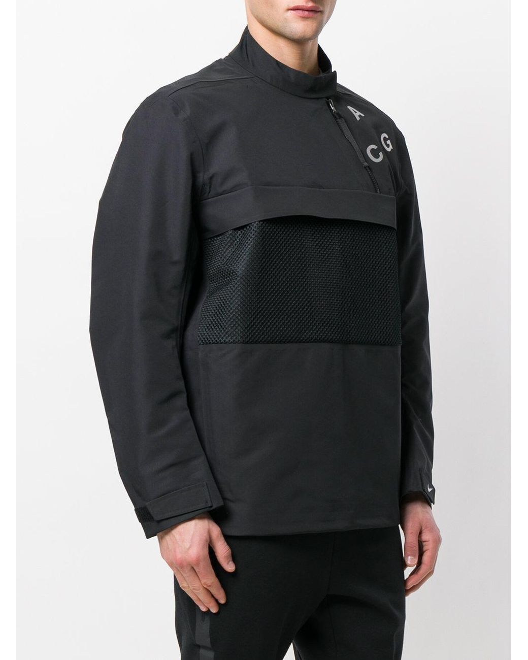 Nike Lab Pullover Shell Jacket Black for Men | Lyst