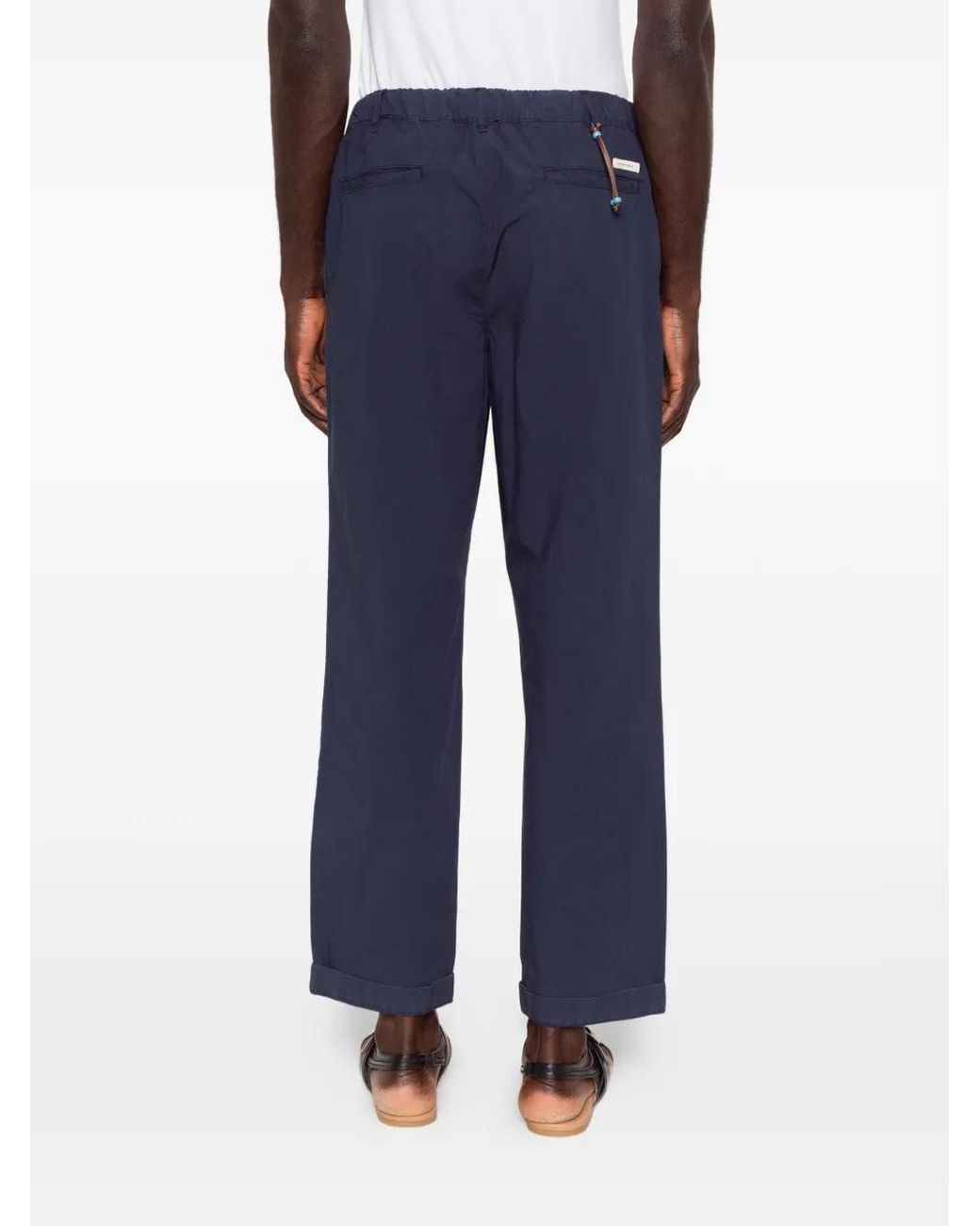 In The Box Blue Belt-Loops Trousers for men