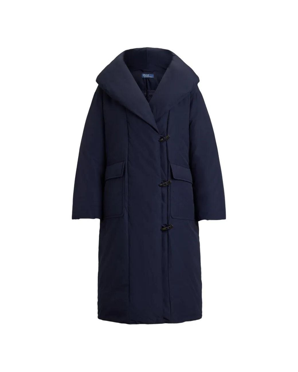 Polo Ralph Lauren Blue Down Puffer Toggle Coat