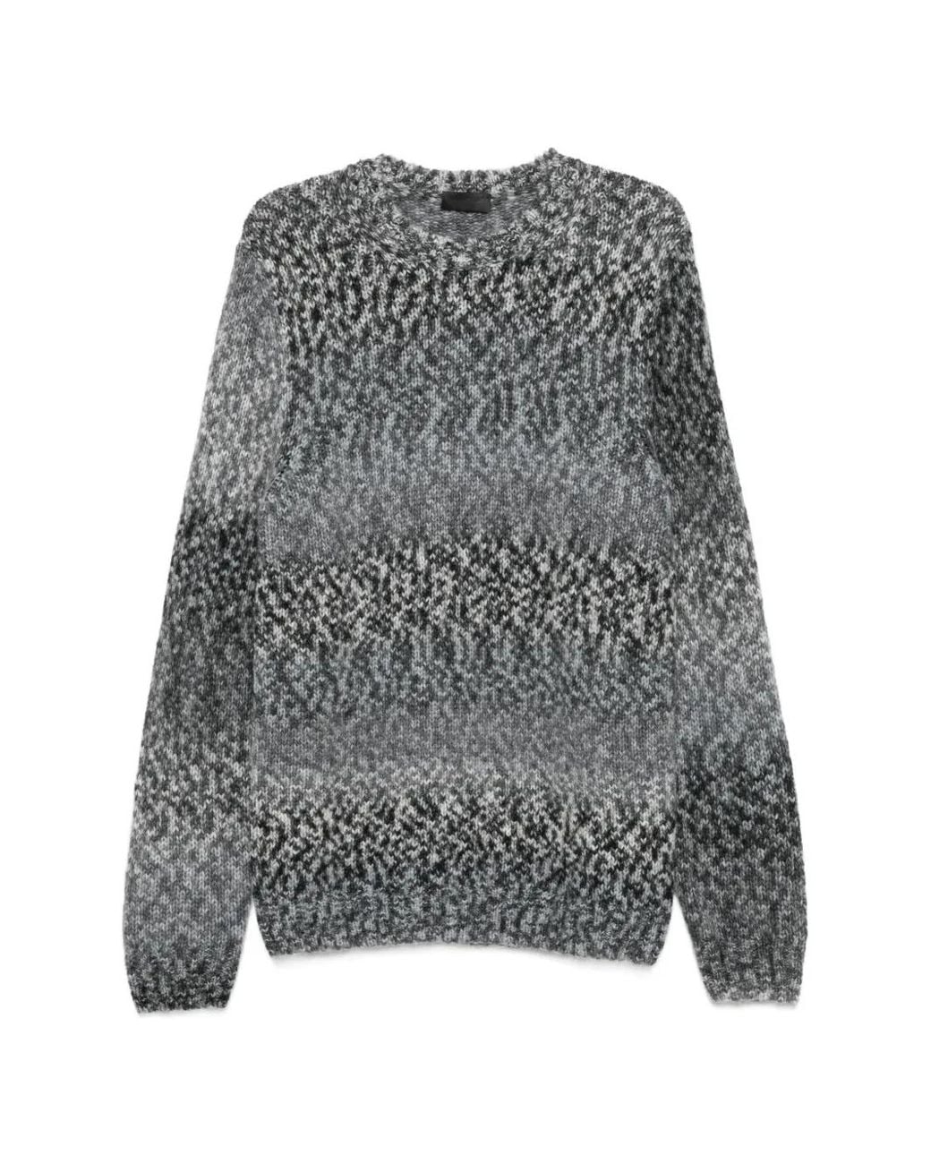 Dondup Gray Crew-Neck Sweater for men