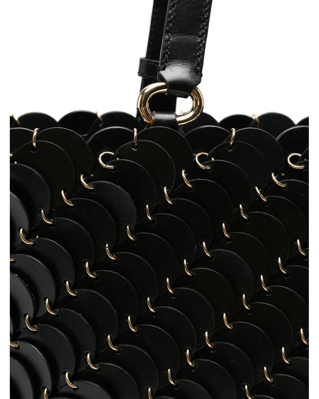 Borsa Tote Paco di Rabanne in Black