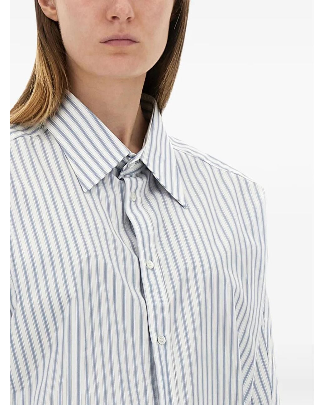 Maison Margiela White Striped Shirt