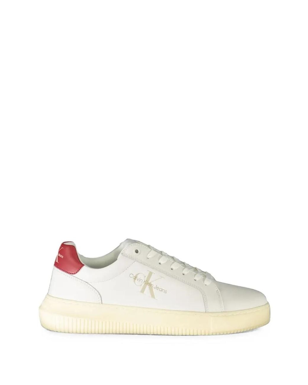 Calvin Klein Moderne Weiße Sneakers Modell Yw0Yw00022 in Multicolor für Herren