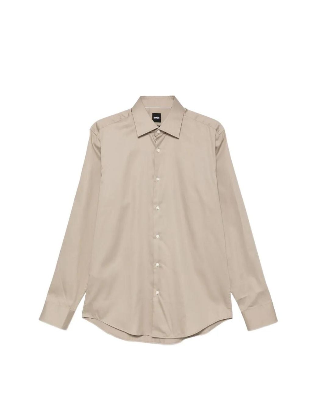 Boss Natural Point-Collar Long-Sleeve Shirt for men