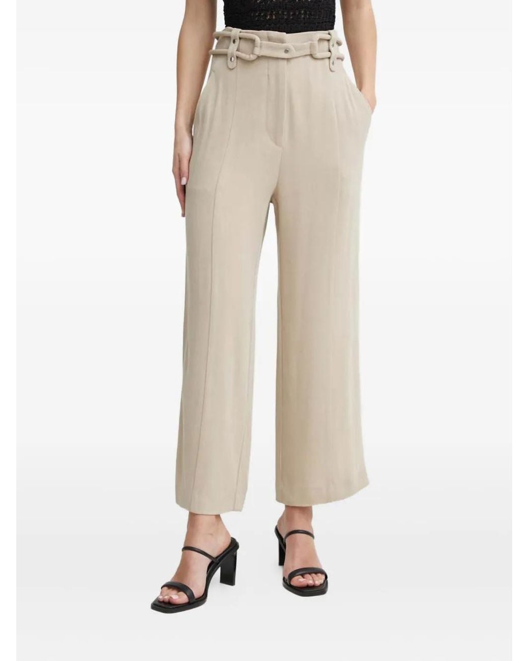 IRO Vimiel Broek Met Ceintuur in het Natural