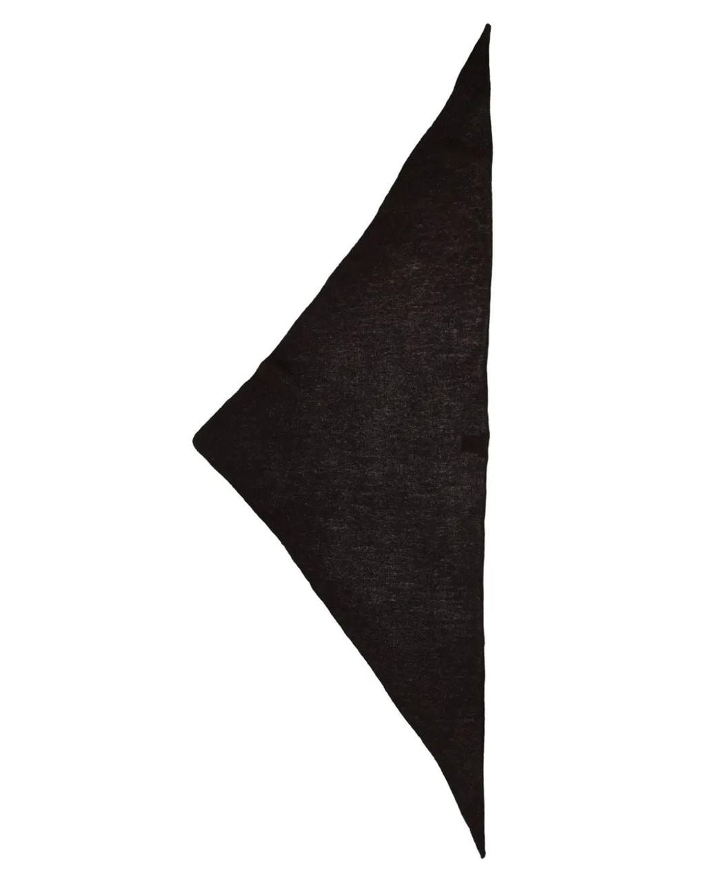 Alysi Black Triangular Knitted Scarf