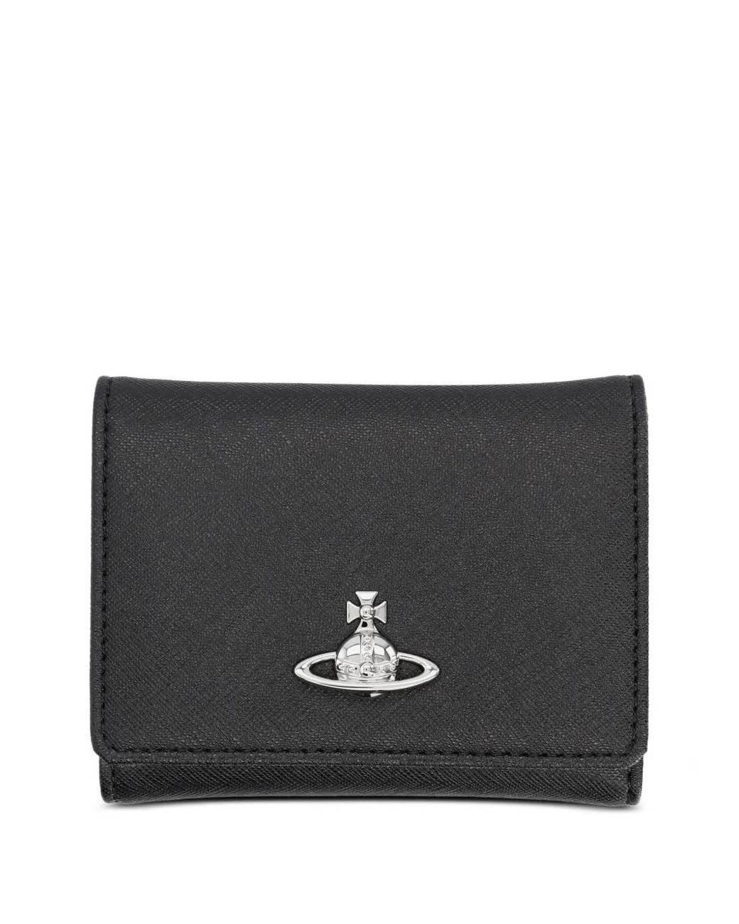 Vivienne Westwood Black Portefeuille À Plaque Orb