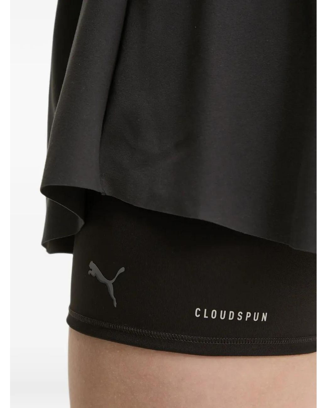 PUMA Black Cloudspun Open-Back Dress