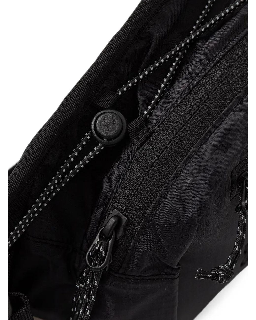 Peak Performance Black Sac Banane Trail Zippé À Logo Imprimé