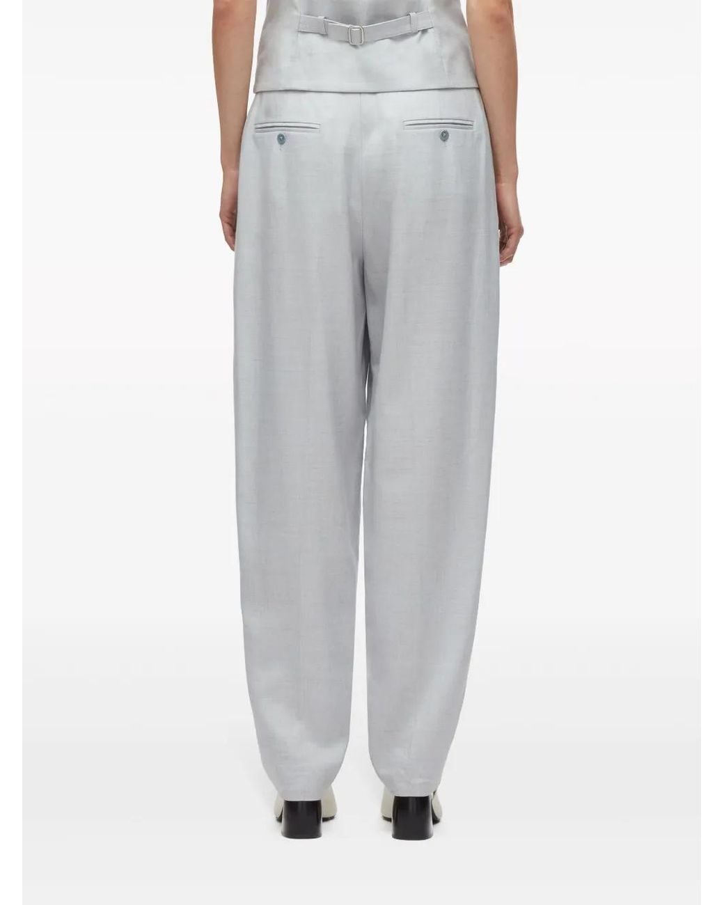 3.1 Phillip Lim Gray Tailored Tapered Trousers
