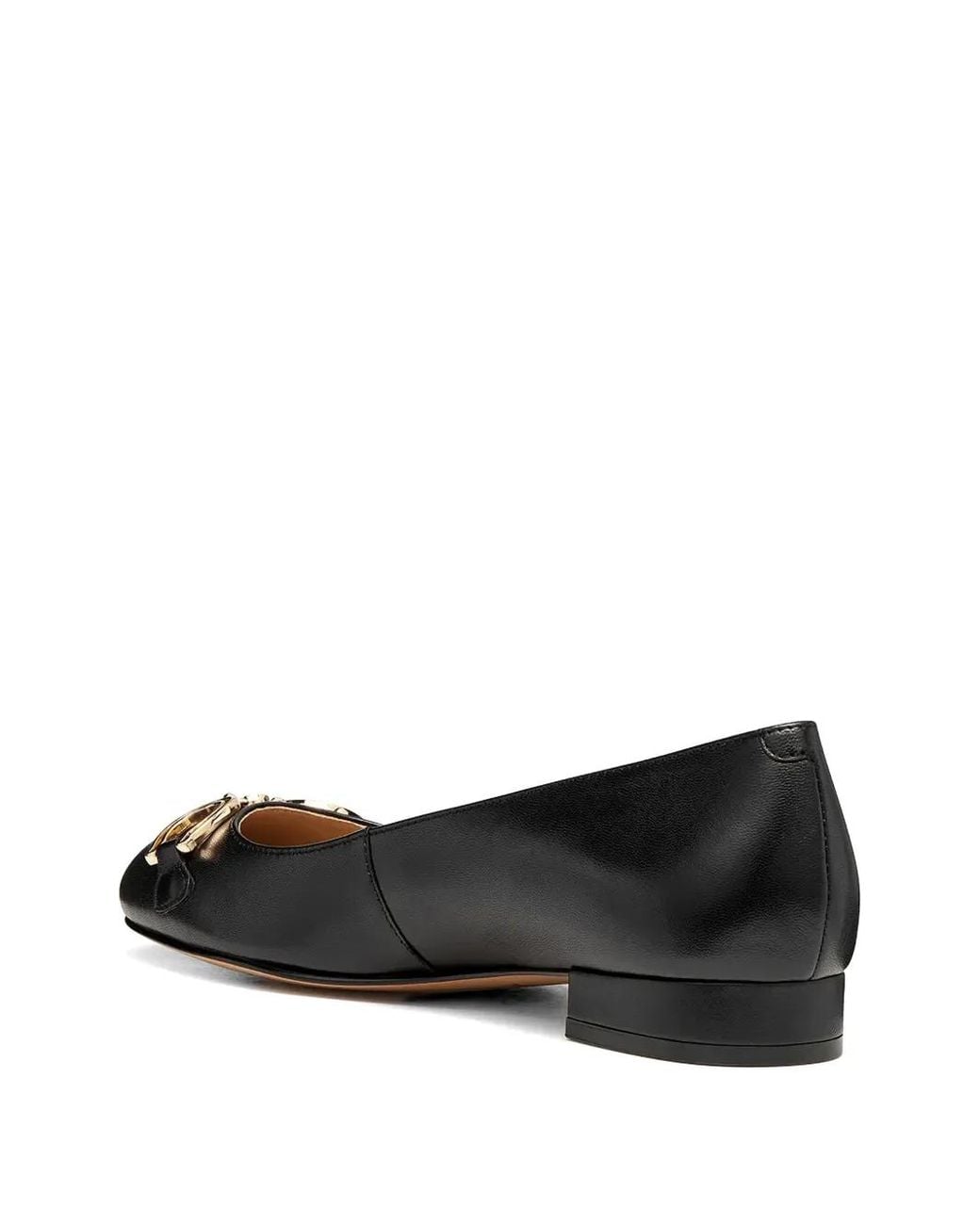 Geox Black Virnilisa B Hardware Ballet Flats