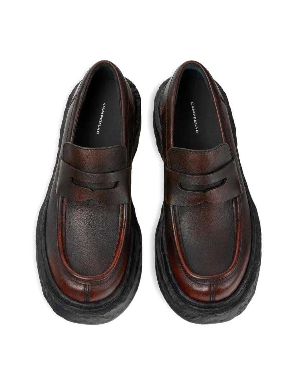 CAMPERLAB Black Smooth Leather Vamonos Loafers