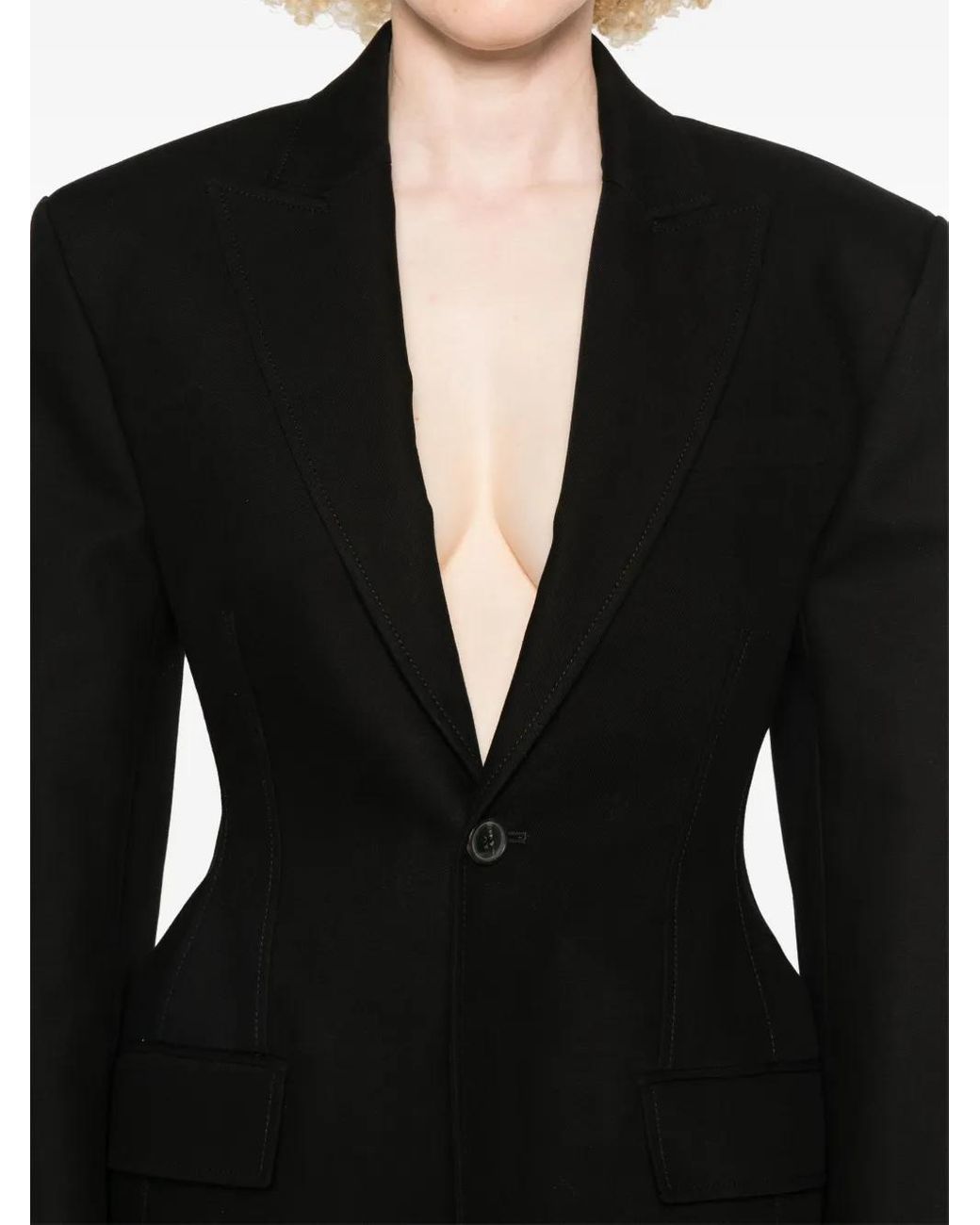 Wardrobe NYC Black Single-Breasted Blazer