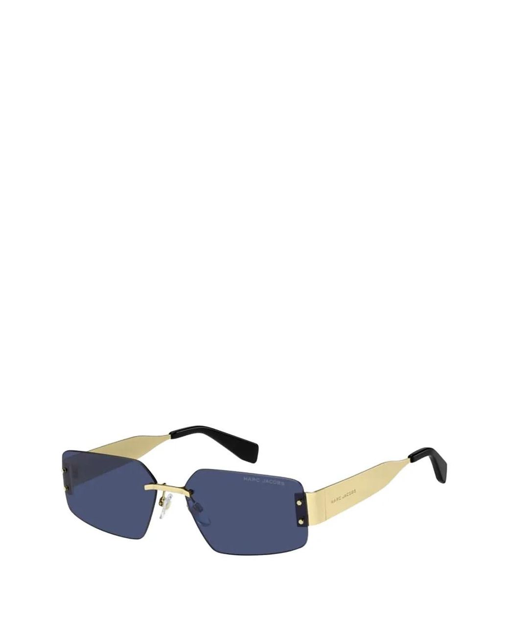 Marc Jacobs Blue Rectangle-Frame Sunglasses