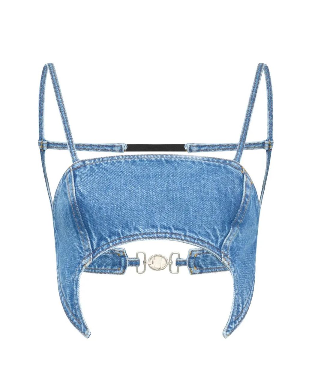 MARINE SERRE Blue Top Denim