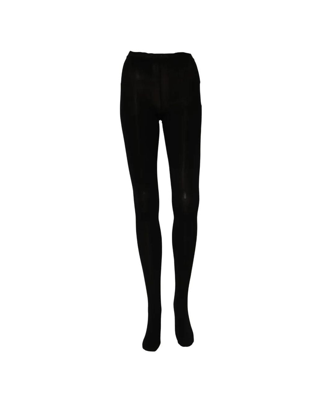 Dolce & Gabbana Black Logo-Waistband Tights