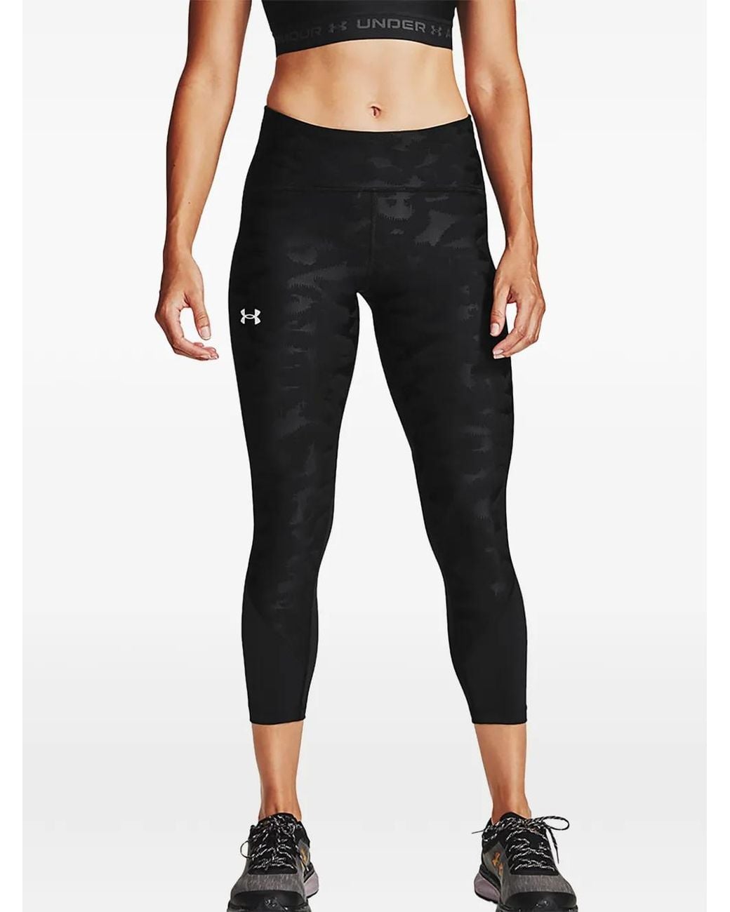 Under Armour Black Fly Fast 2.0 Camouflage-Print Leggings