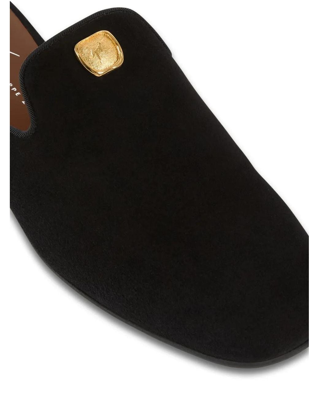 Giuseppe Zanotti Black Mules Seal
