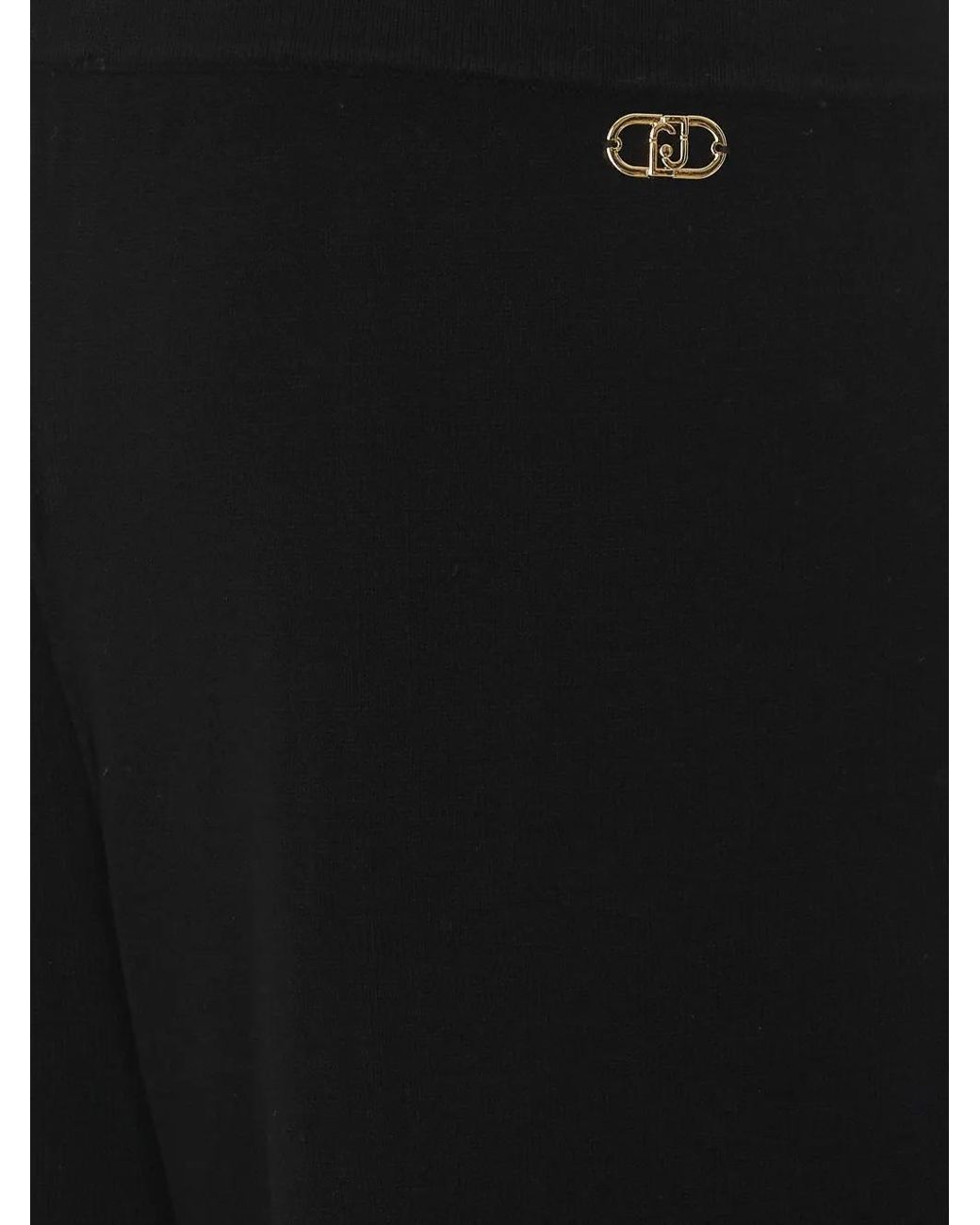 Liu Jo Black Cotton Trousers