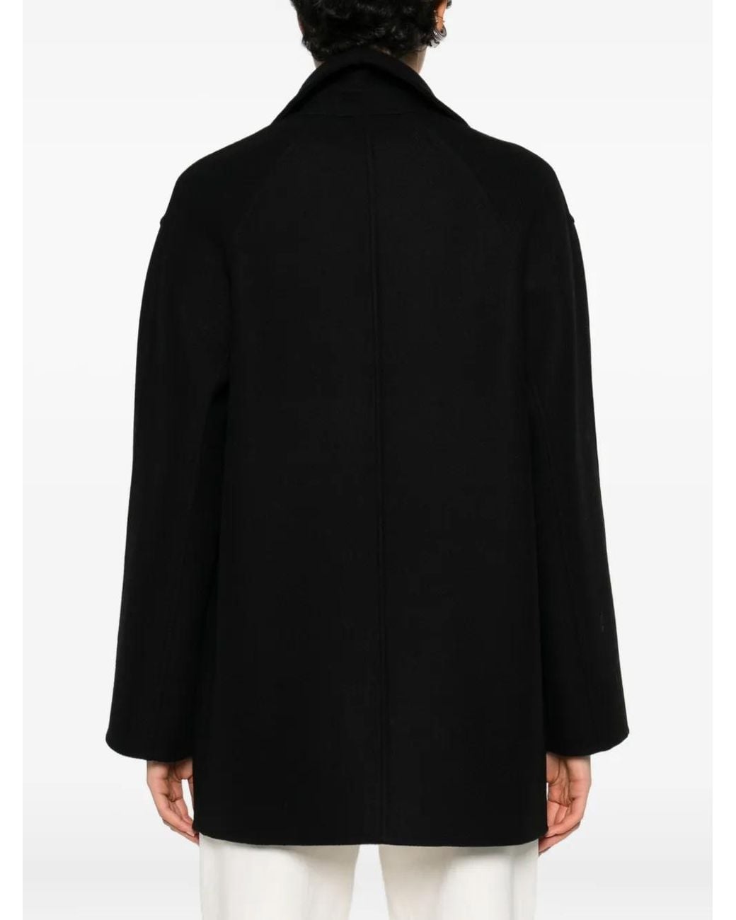 Abrigo Azuron Con Doble Botones The Row de color Black