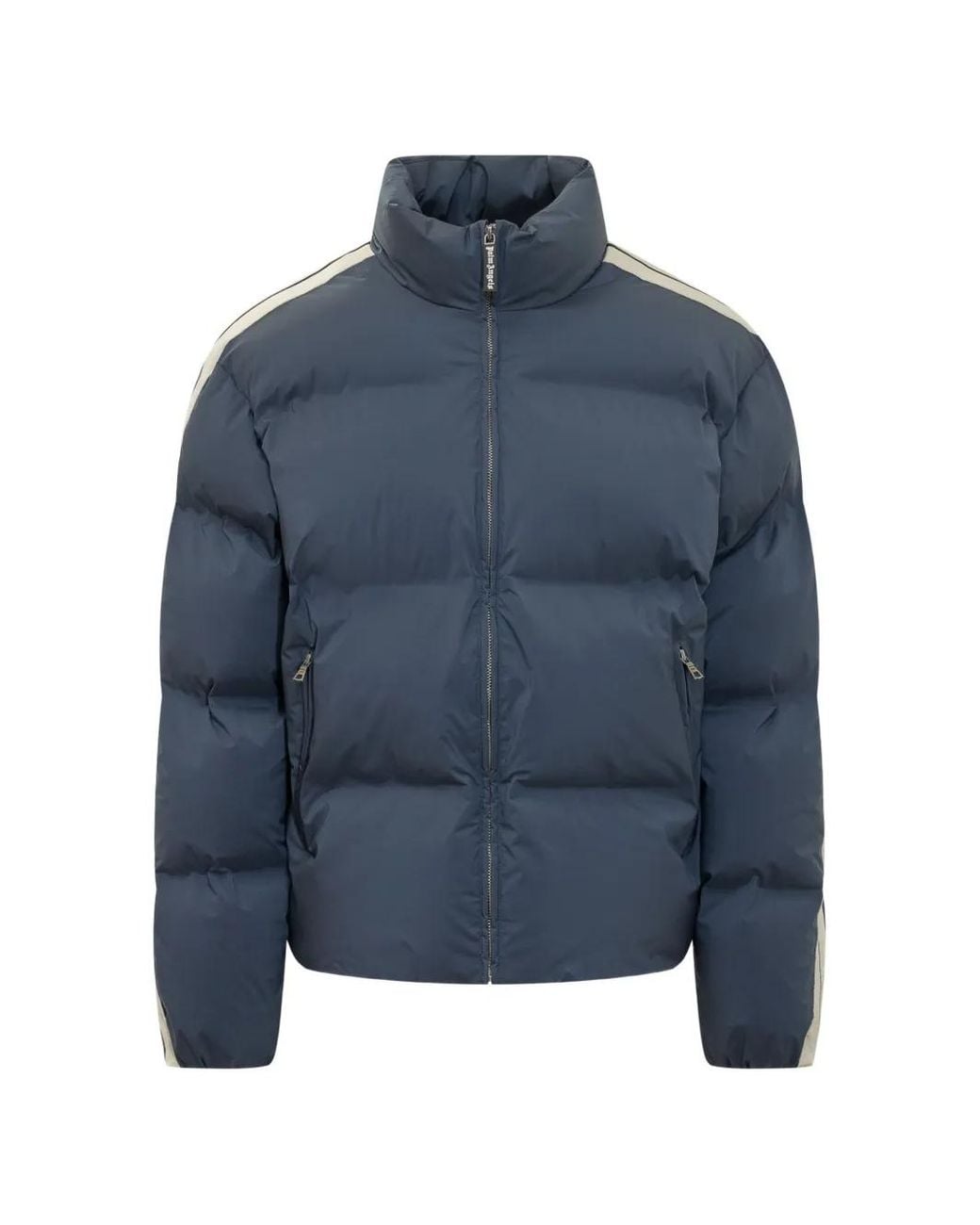 Palm Angels Blue Classic Logo Track Down Jacket for men