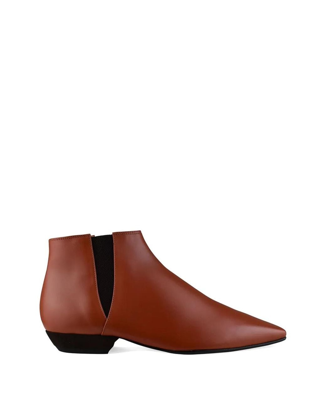 Loro Piana Brown Elasticated-Panels Pointed Boots