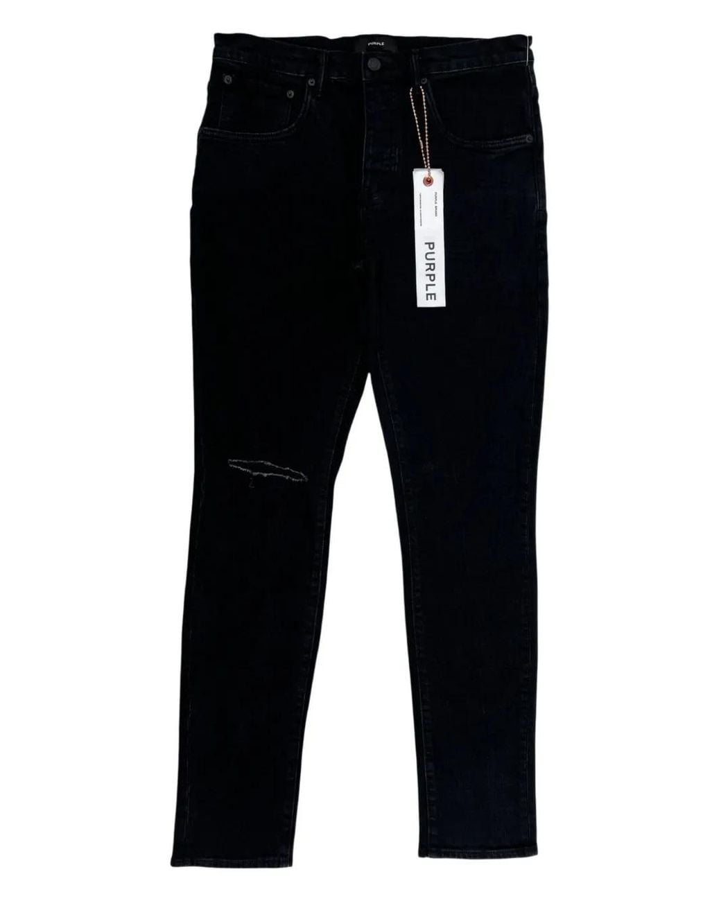 Purple Brand Black Five-Pocket Jeans for men