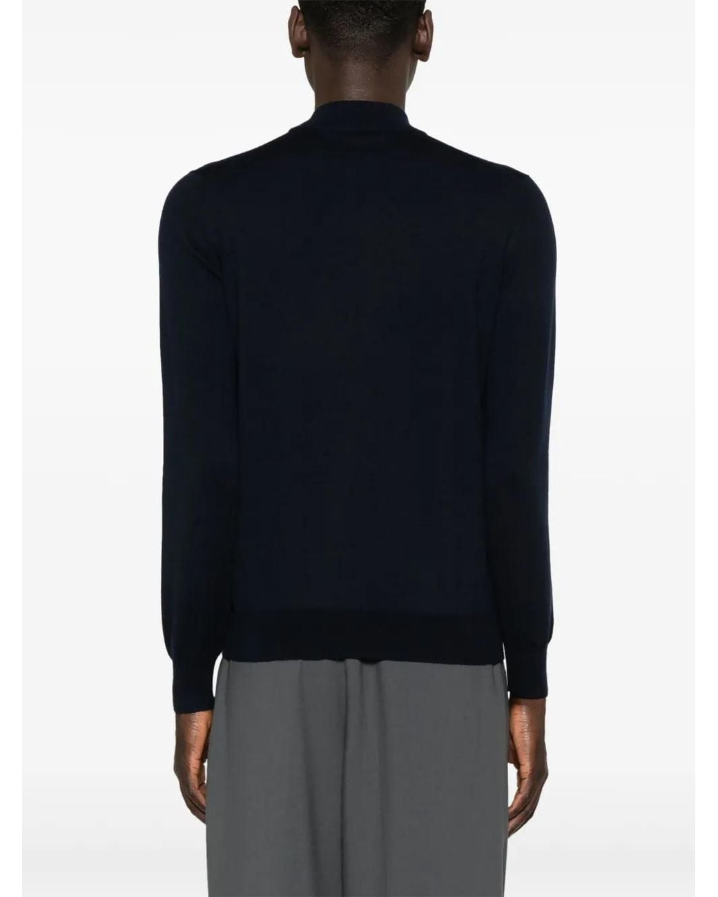 Fileria Blue Virgin-Wool Sweater for men