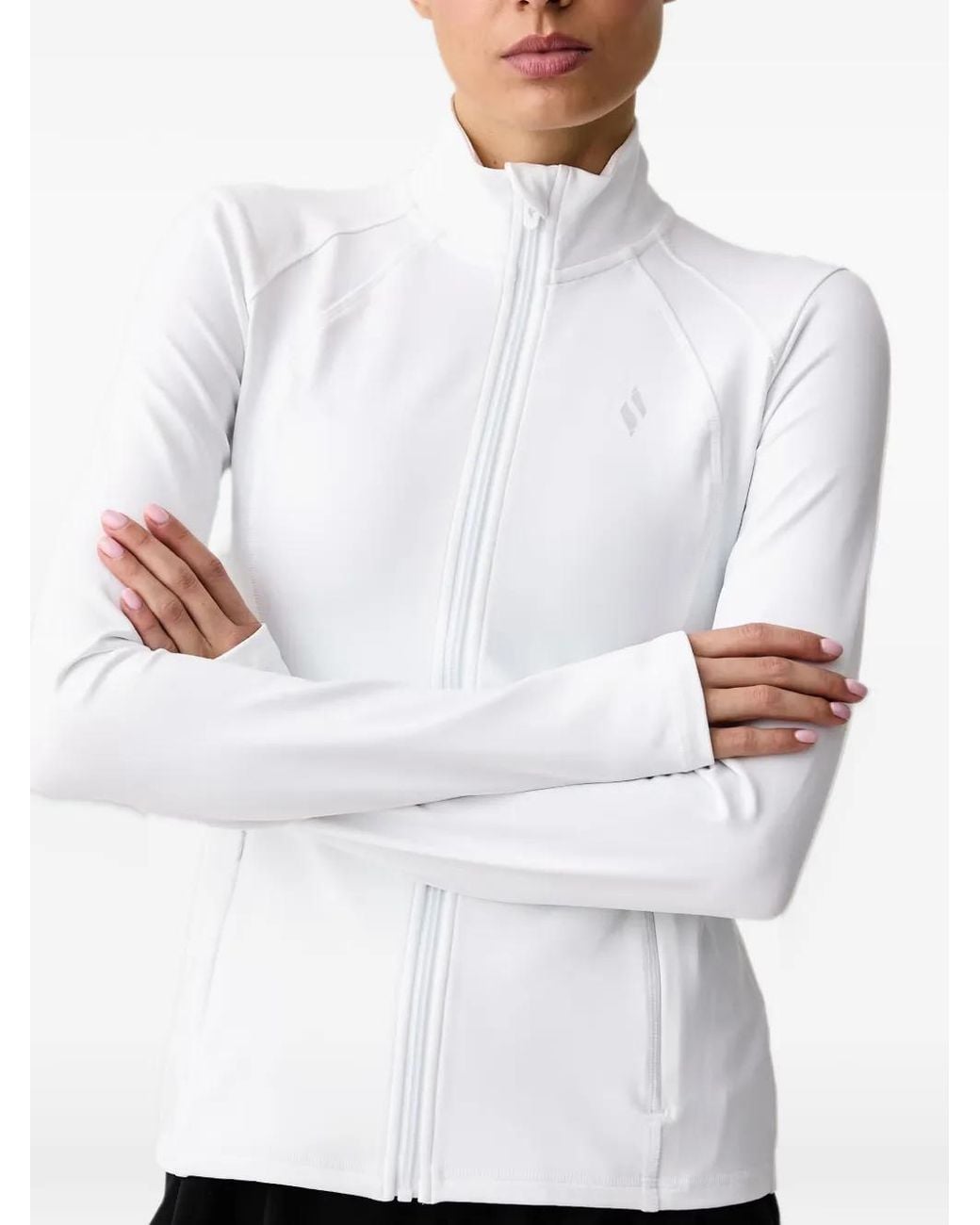 Skechers White Go Walk Zip-Up Jacket