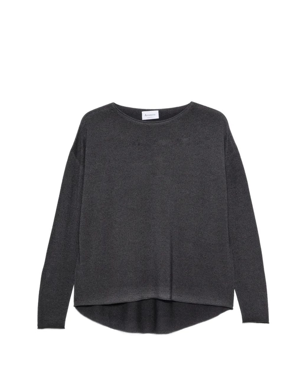 AROVESCIO Gray Drop-Shoulder Sweater