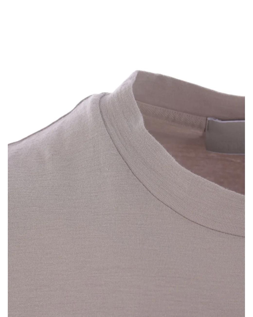 Stone Island Gray Logo T-Shirt for men