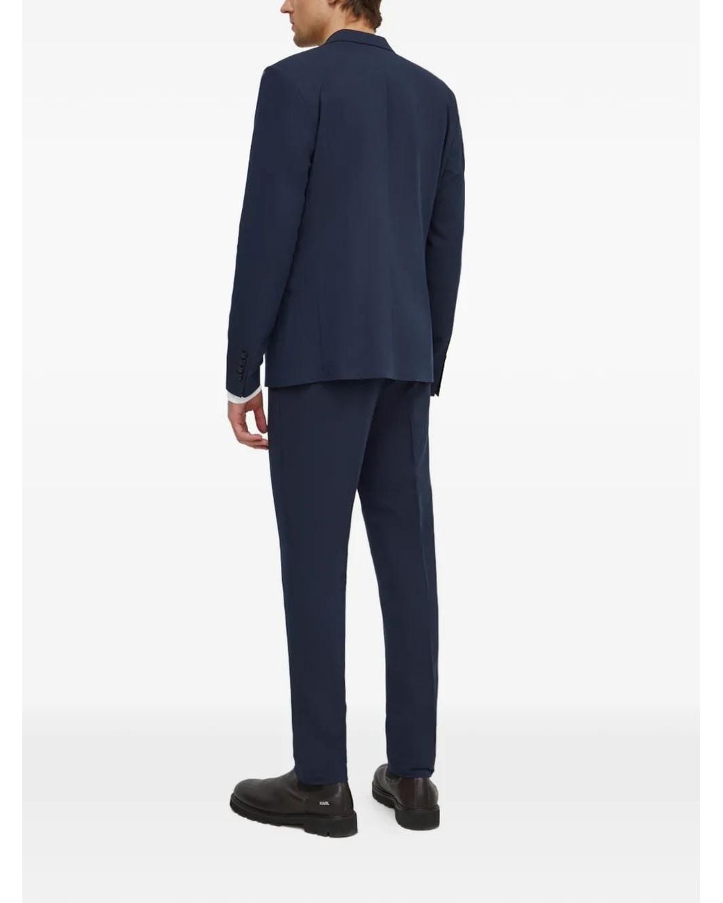 Lindbergh Blue Button Suit for men