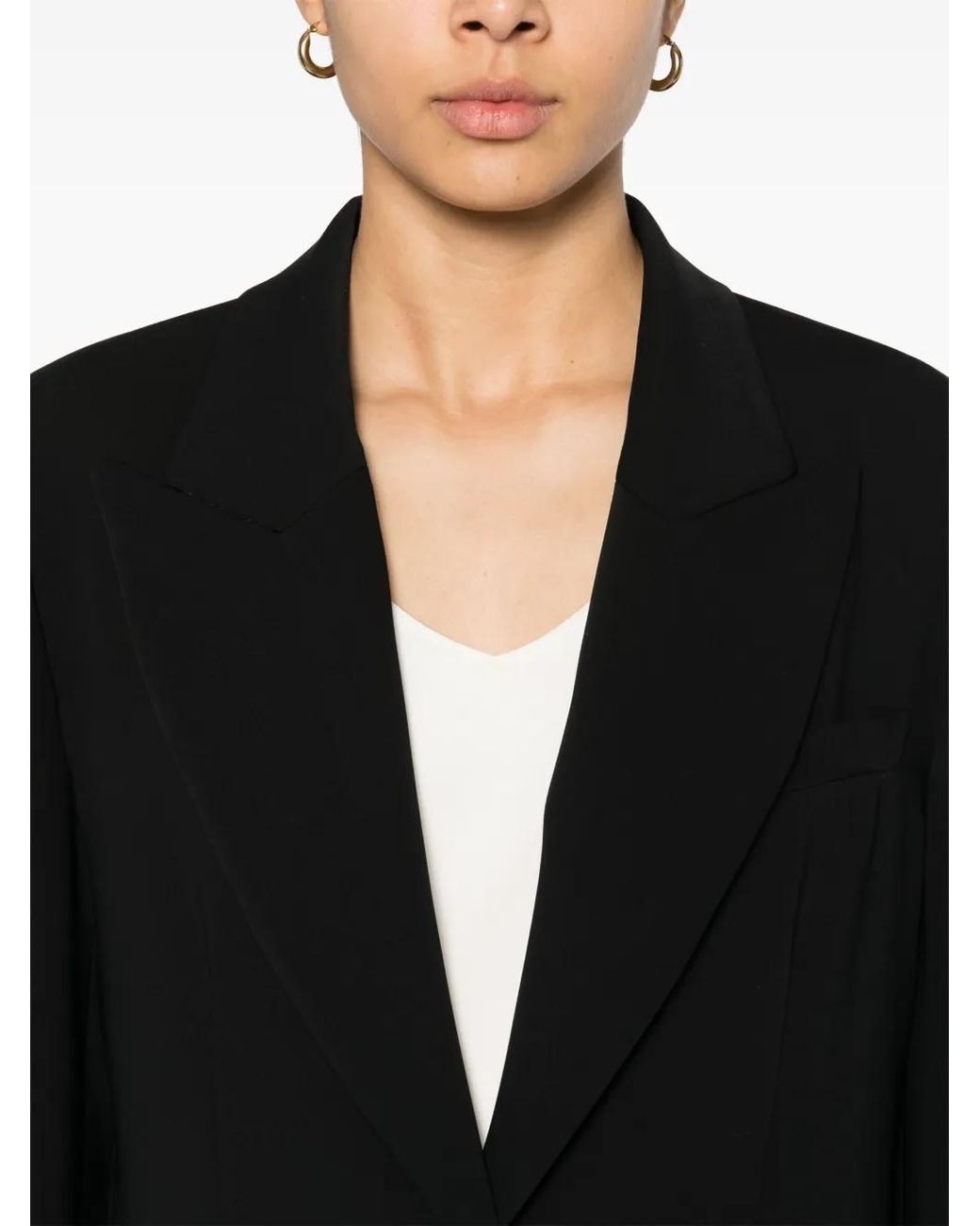 P.A.R.O.S.H. Blazer Met Enkele Rij Knopen in het Black