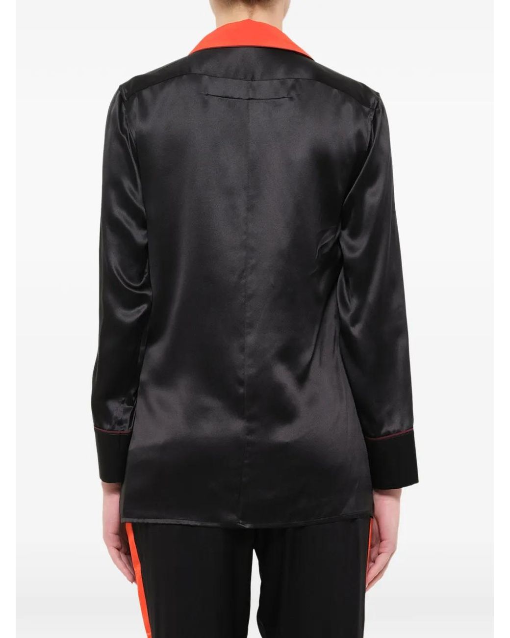 Givenchy Black Piped Long-Sleeve Shirt