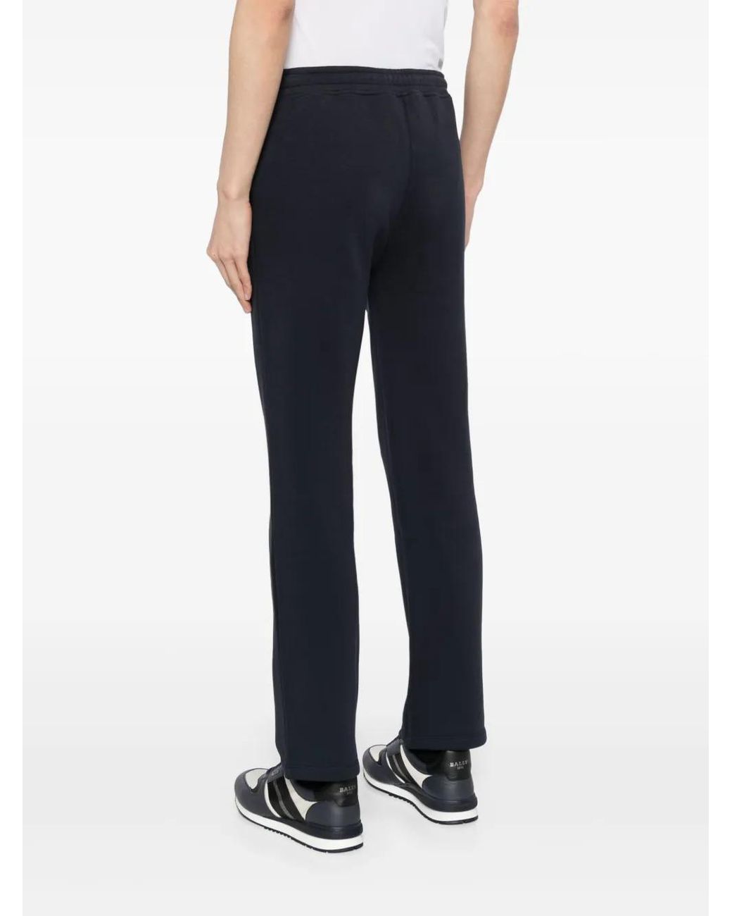 Corneliani Blue Straight-Leg Cotton Track Pants for men
