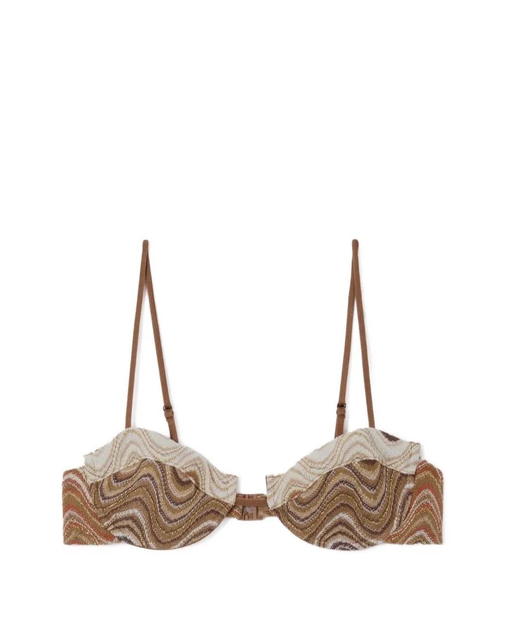 Mc2 Saint Barth Natural Salina Balconette Bikini Top