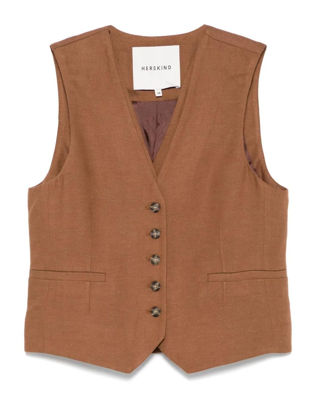 Herskind Brown Double Up Vest