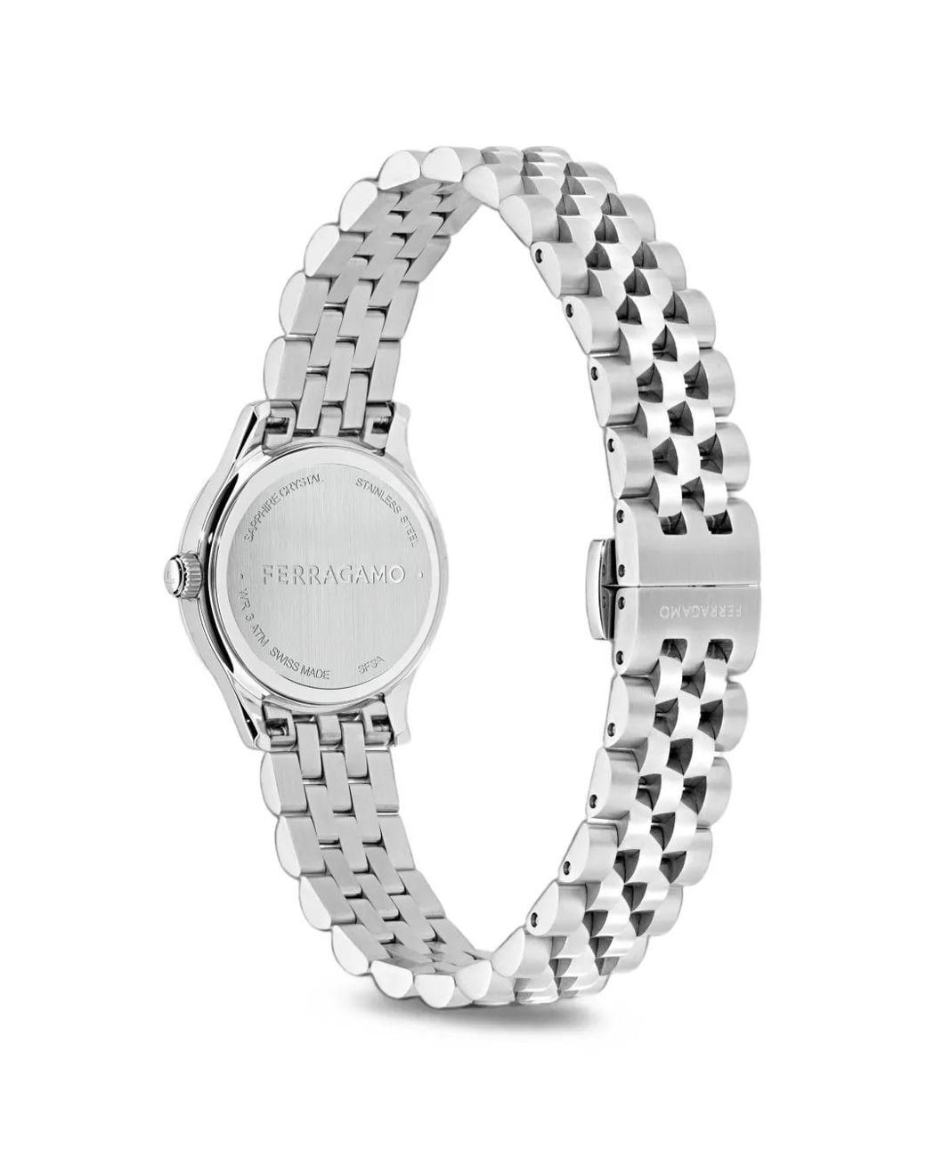 Ferragamo White Duo 25Mm Watch